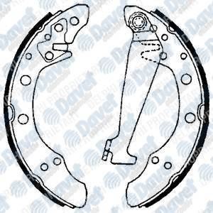 DELPHI LS1625 Arka Fren Balatasi Pabuclu (200x40mm) Caddy Ii Golf Iii Jetta Polo 94-